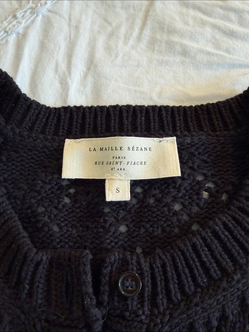 Sezane Capucine Cardigan Black - Size S gently used - Picture 5 of 10